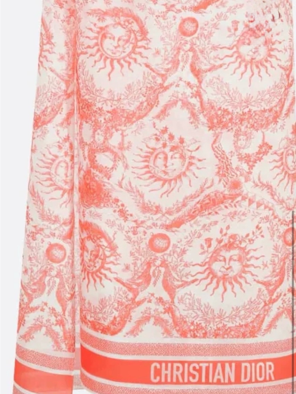 Dior Rivera Toile De Jour Sarong / Scarf